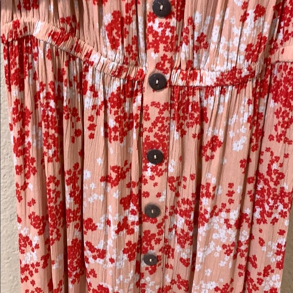 Vici coral/pink floral dress - Picture 4 of 8